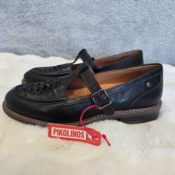 PIKOLINOS Black Leather Loafers - Picture 4 of 13